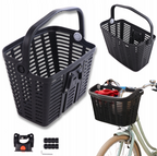 Wozinsky WKR-PK plastikinis vairaščio dviračio krepšys - juodas -- Bicycle Baskets