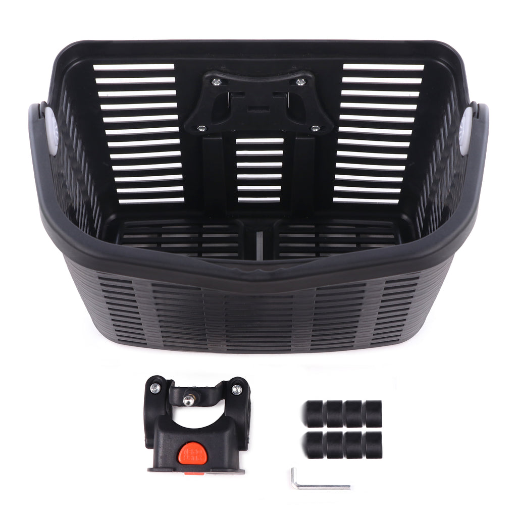Wozinsky WKR-PK plastikinis vairaščio dviračio krepšys - juodas -- Bicycle Baskets