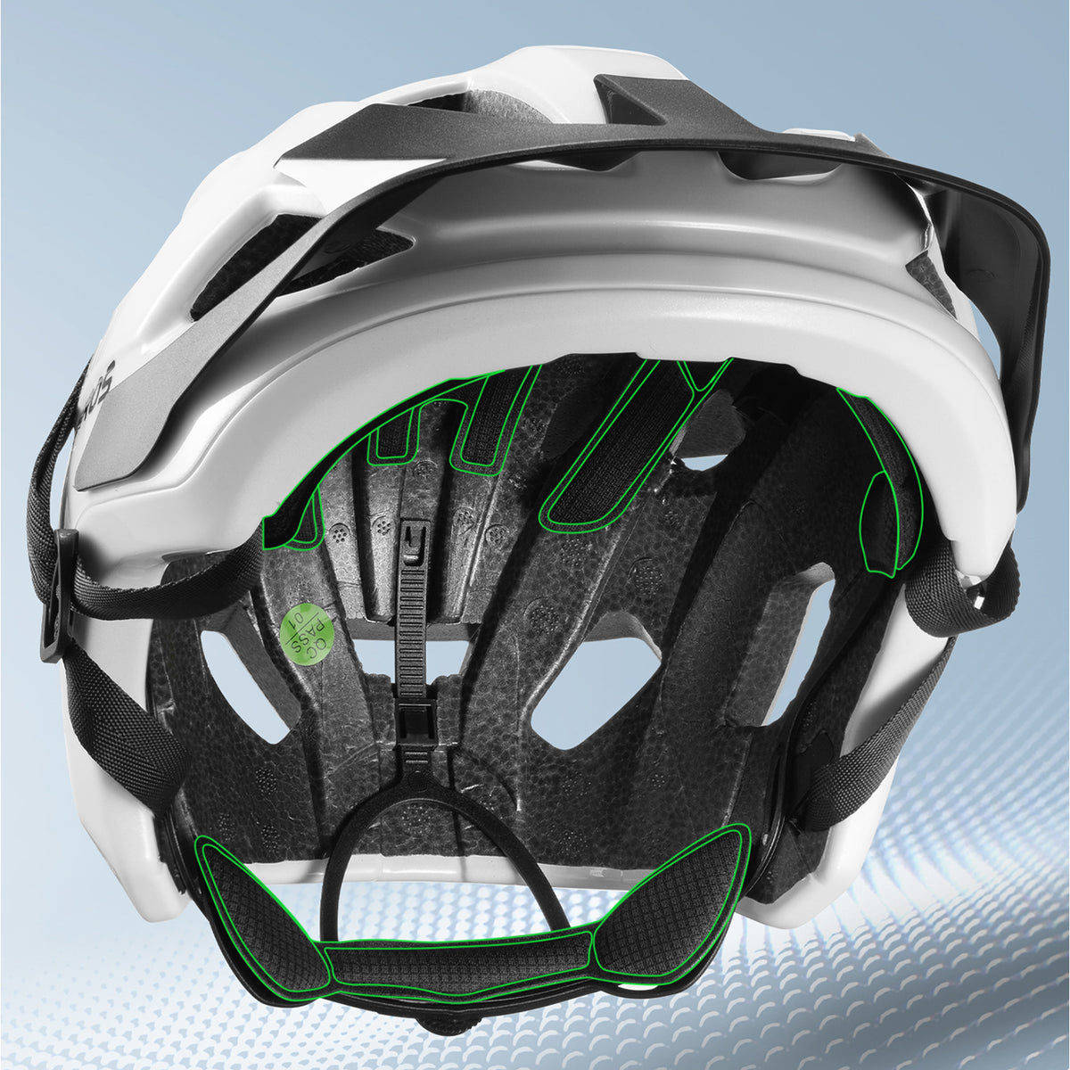 Rockbros LK-67 jaunimo dviračio šalmas su nuimamu skydiu 54–58 cm - baltas -- Bicycle Helmets