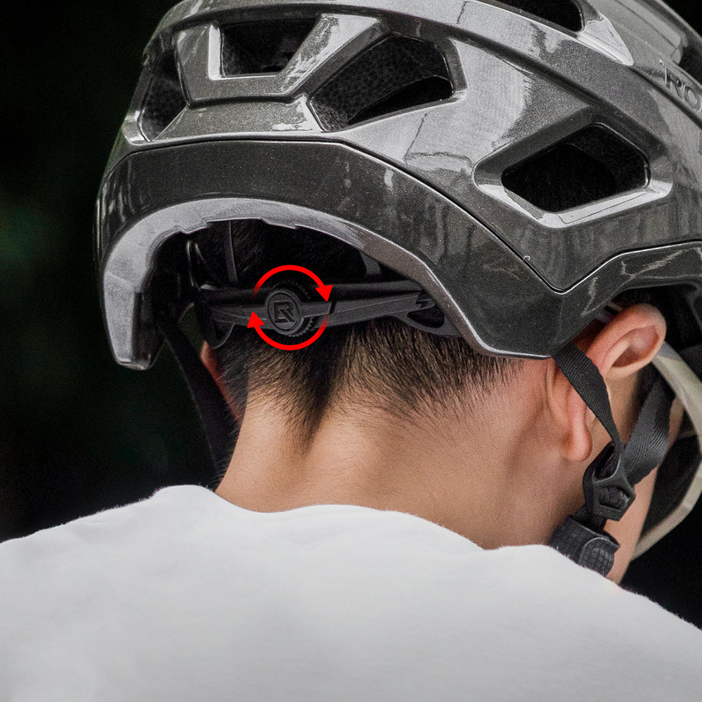 Rockbros LK-67 jaunimo dviračio šalmas su nuimamu skydiu 54–58 cm - pilkas -- Bicycle Helmets