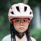 Rockbros LK-67 jaunimo dviračio šalmas su nuimama skydu 54–58 cm - rožinė -- Bicycle Helmets