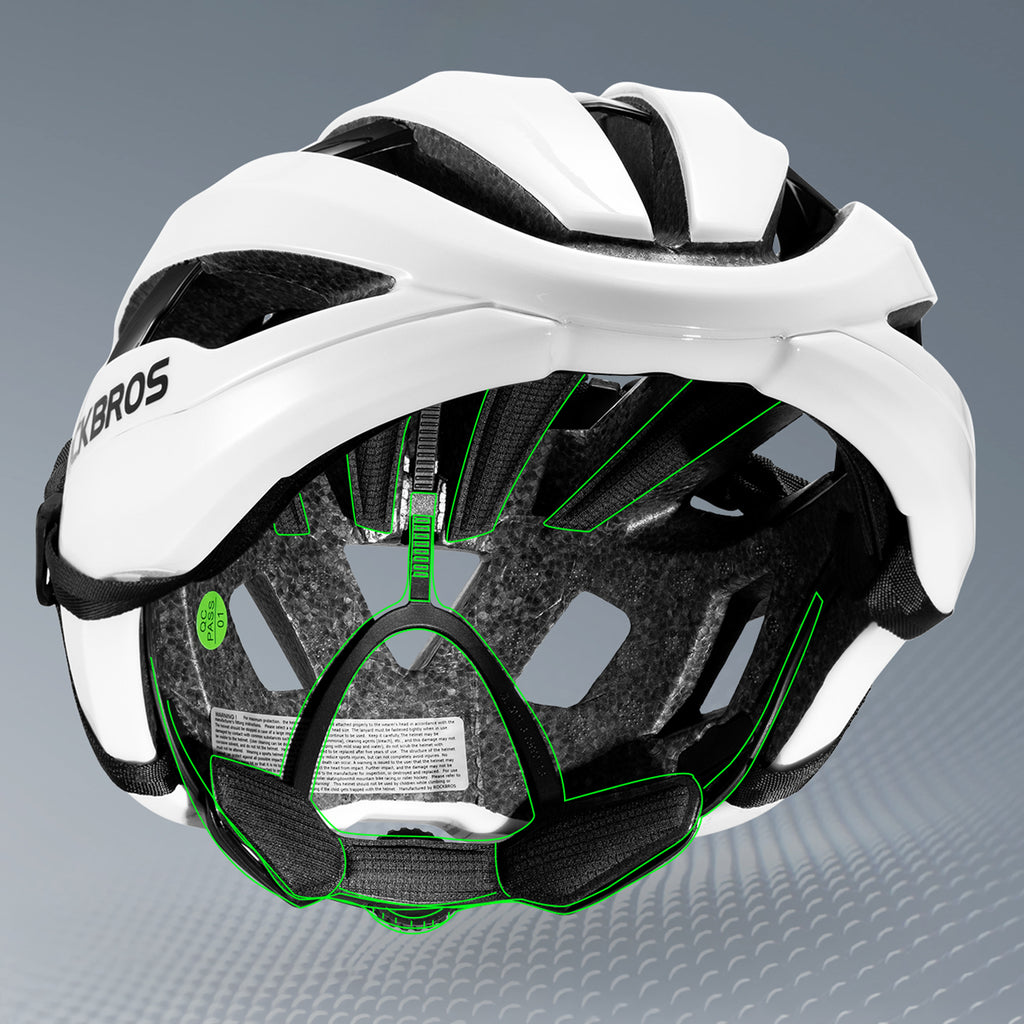 Rockbros LK-79 dviračio šalmas 58–62 cm - baltas -- Bicycle Helmets