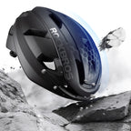 Rockbros LK-15 Anglies plaušų dviračio šalmas 58-62cm - Juodas -- Bicycle Helmets