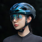 Rockbros LK-15 anglies plaušo dviračio šalmas 58–62 cm - chameleon mėlyna -- Bicycle Helmets