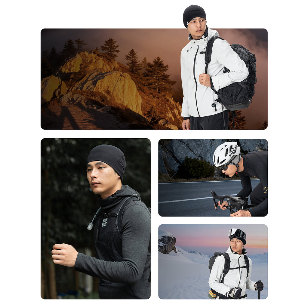 Rockbros YDM002 Tencel + vilna kepurė, vienas dydis, juoda -- Cycling Jerseys