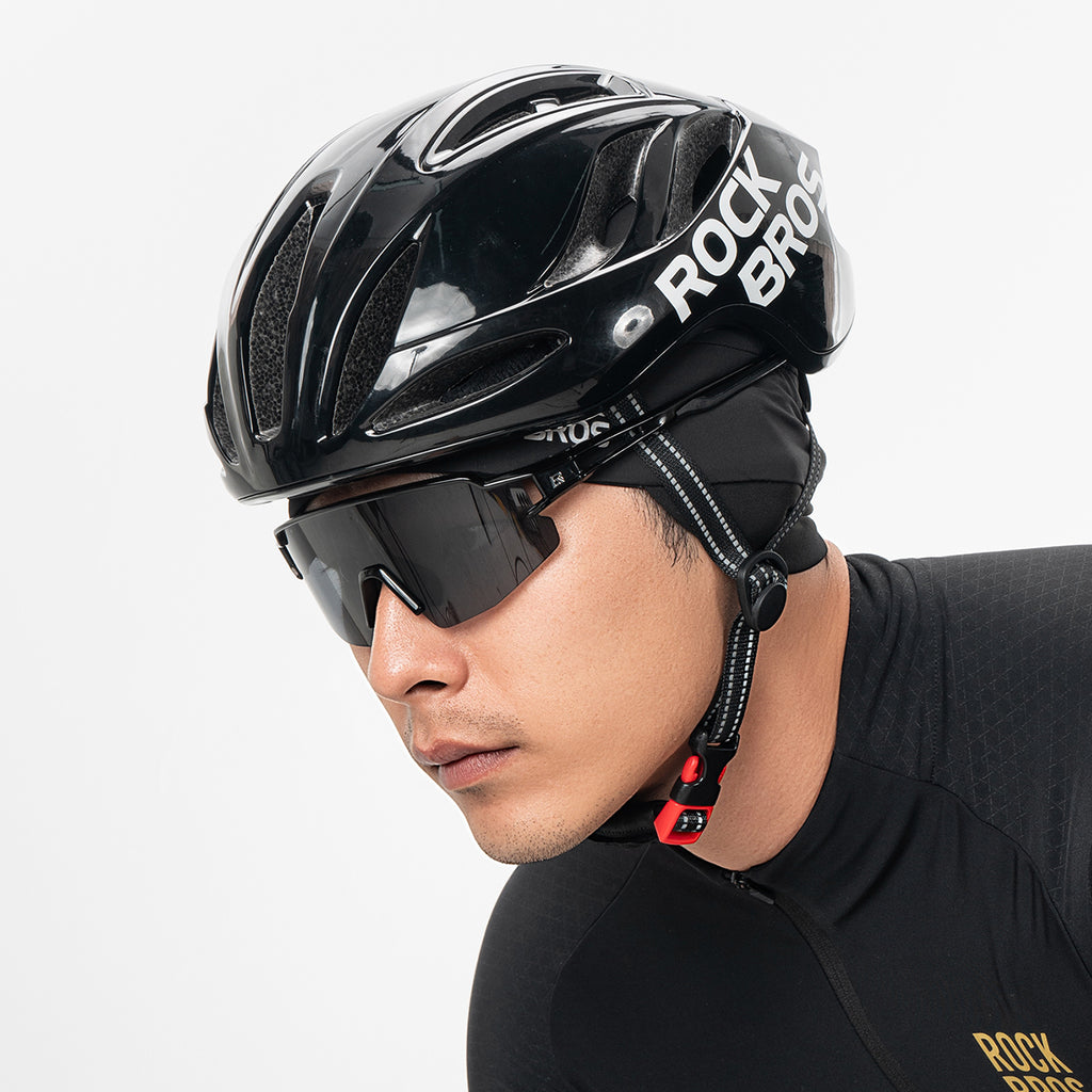 Rockbros M015 Žieminė dviračio kepurė šalmui, dydis 54-61 cm - juoda -- Cycling Caps & Headwear