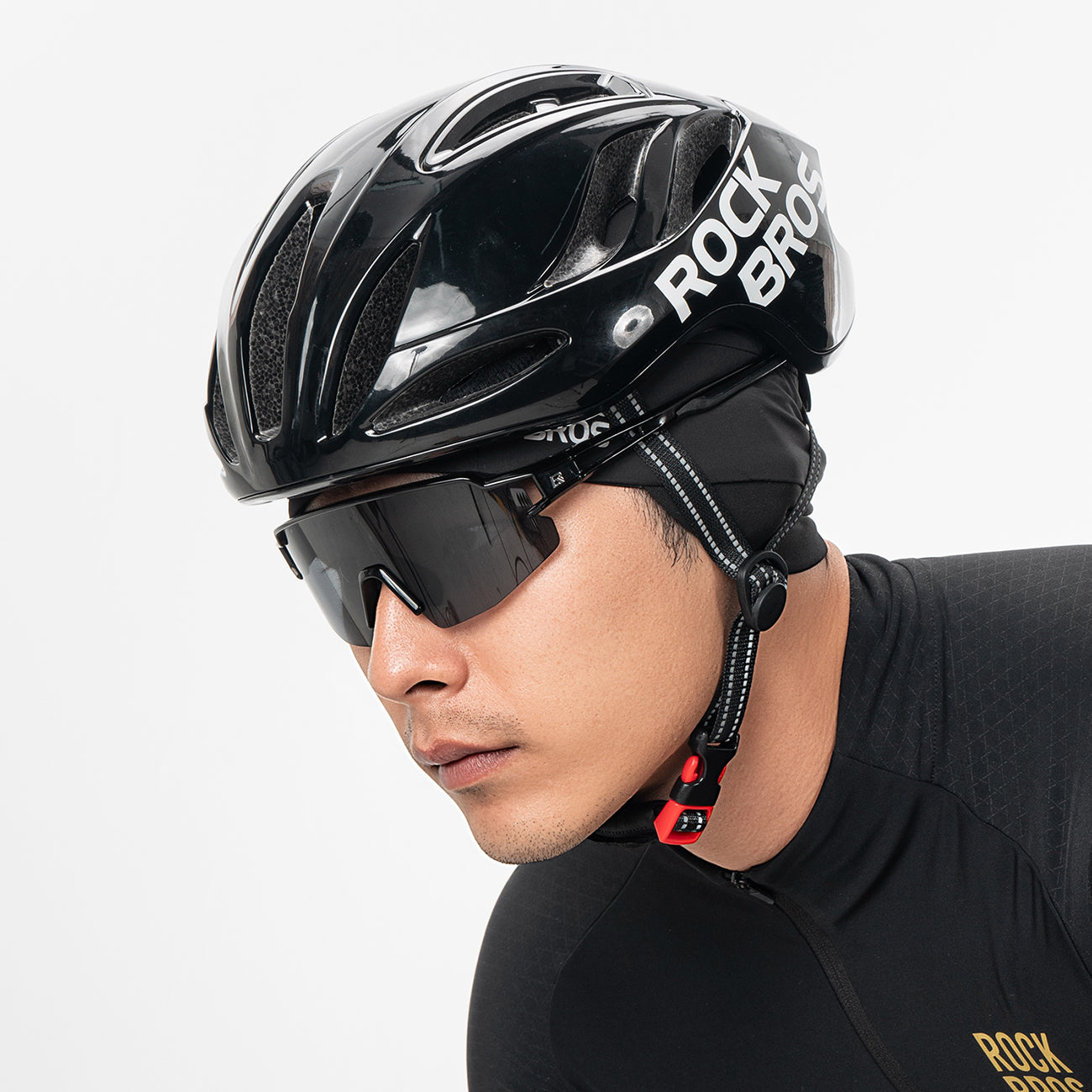 Rockbros M015 Žieminė dviračio kepurė šalmui, dydis 54-61 cm - juoda -- Cycling Caps & Headwear