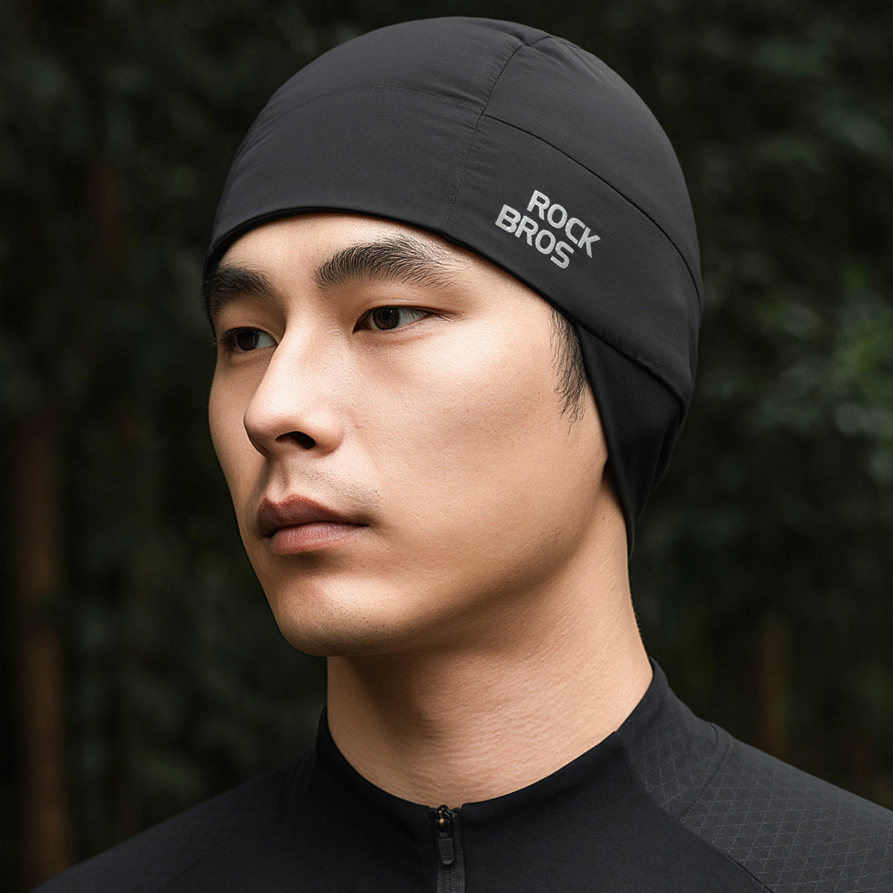 Rockbros M015 Žieminė dviračio kepurė šalmui, dydis 54-61 cm - juoda -- Cycling Caps & Headwear