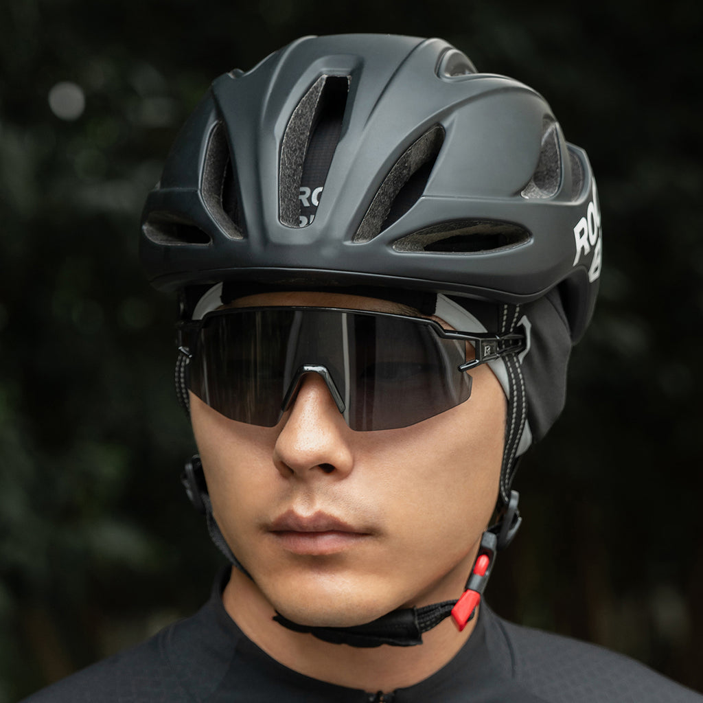 Rockbros M016 žieminė vėlyvai atspaari dviračio kepurė, dydis 54-61 cm - juoda -- Cycling Caps & Headwear