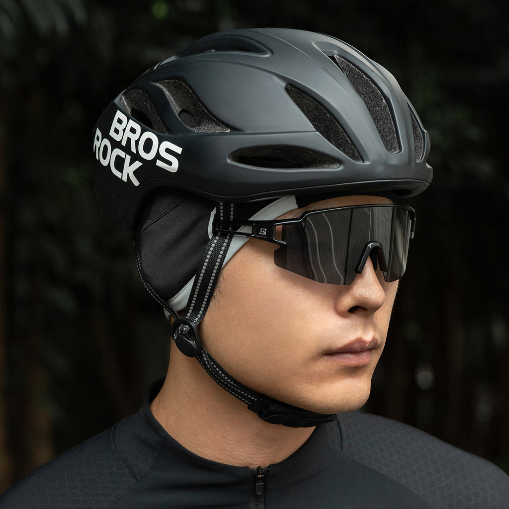 Rockbros M016 žieminė vėlyvai atspaari dviračio kepurė, dydis 54-61 cm - juoda -- Cycling Caps & Headwear