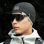 Rockbros M016 žieminė vėlyvai atspaari dviračio kepurė, dydis 54-61 cm - juoda -- Cycling Caps & Headwear