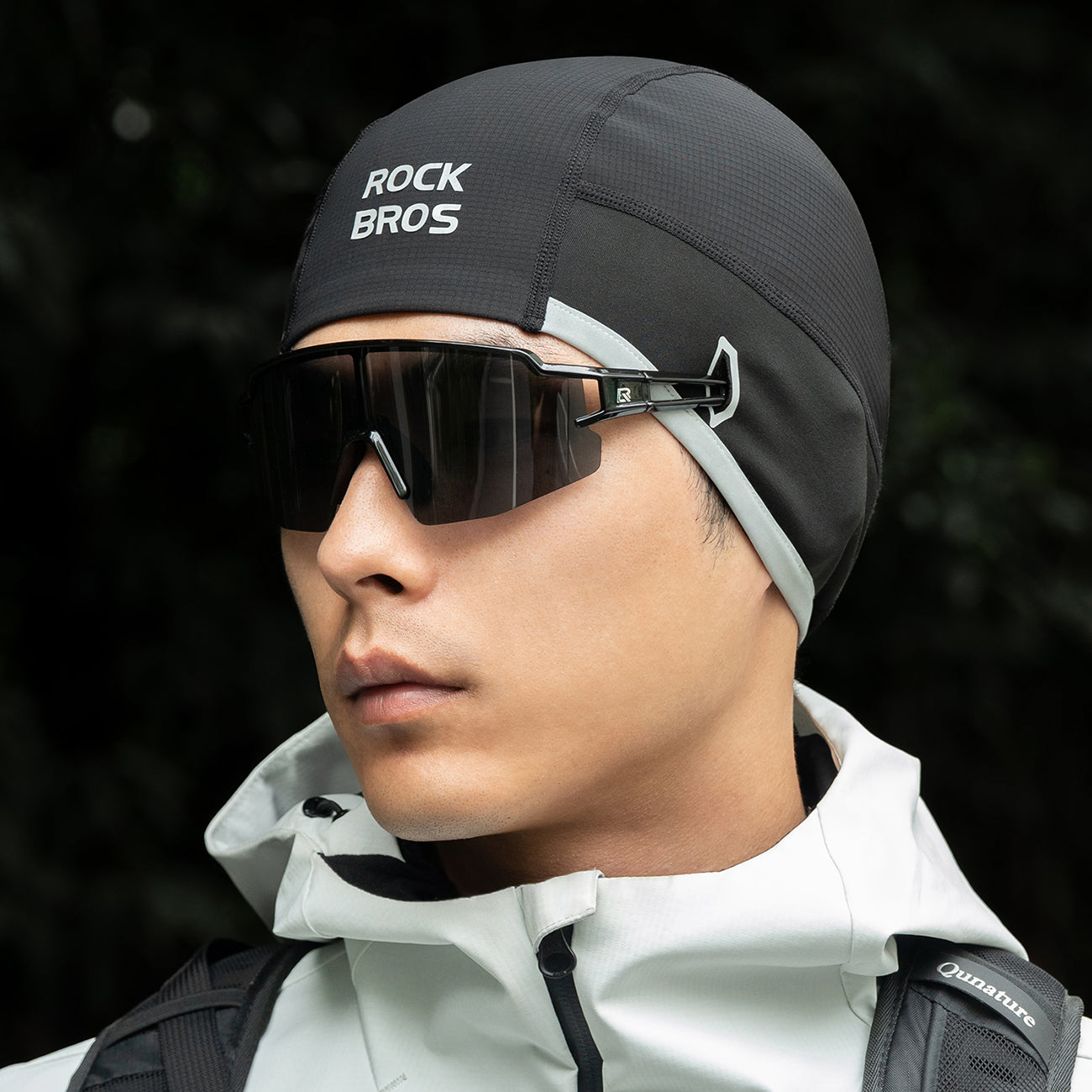 Rockbros M016 žieminė vėlyvai atspaari dviračio kepurė, dydis 54-61 cm - juoda -- Cycling Caps & Headwear