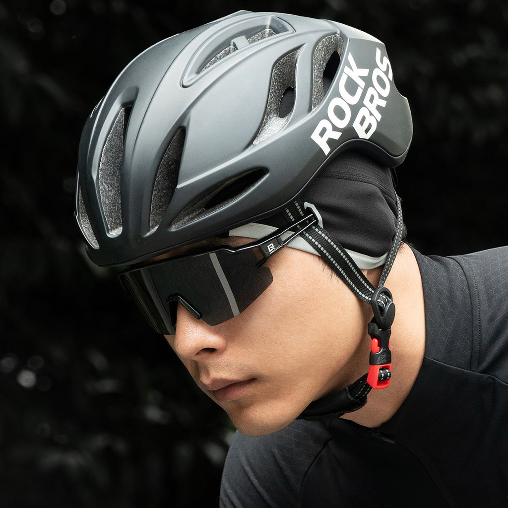 Rockbros M016 žieminė vėlyvai atspaari dviračio kepurė, dydis 54-61 cm - juoda -- Cycling Caps & Headwear