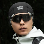 Rockbros M016 žieminė vėlyvai atspaari dviračio kepurė, dydis 54-61 cm - juoda -- Cycling Caps & Headwear