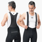 Rockbros 200021 ilgos dviračio kelnės su petnešomis ir pamušalu, dydis L - juoda -- Cycling Shorts & Bib Shorts