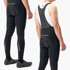 Rockbros 200021 ilgos dviračio kelnės su petnešomis ir pamušalu, dydis L - juoda -- Cycling Shorts & Bib Shorts