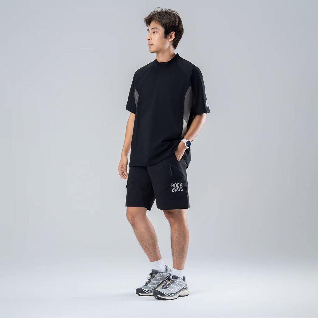 Rockbros YDDK015 šortai su diržu dydis XXXL - juodi -- Cycling Shorts & Bib Shorts