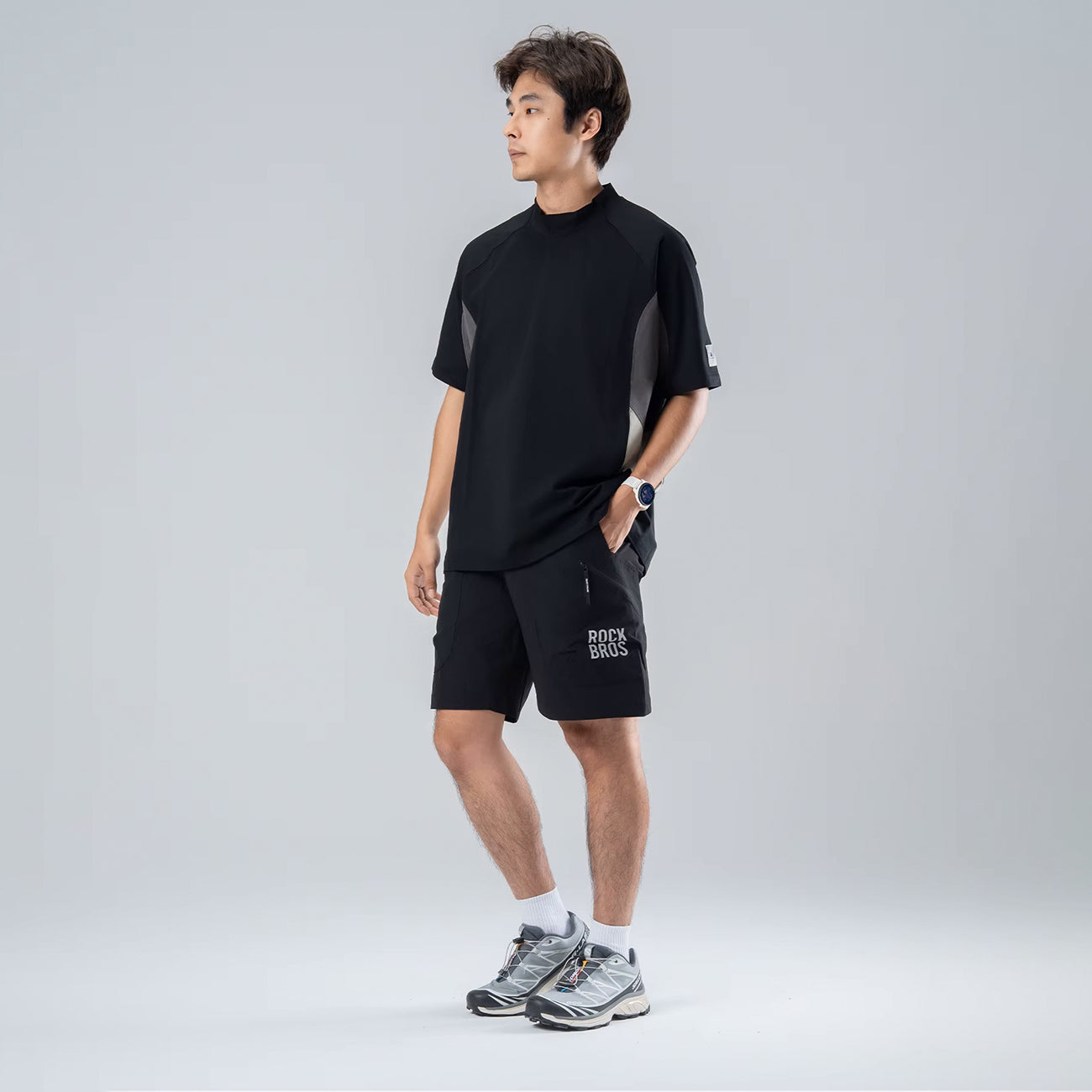 Rockbros YDDK015 šortai su diržu dydis XXXL - juodi -- Cycling Shorts & Bib Shorts