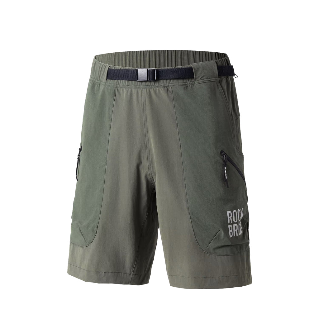 Rockbros YDDK015 šortai su diržu, XXL dydis - žali -- Cycling Shorts & Bib Shorts