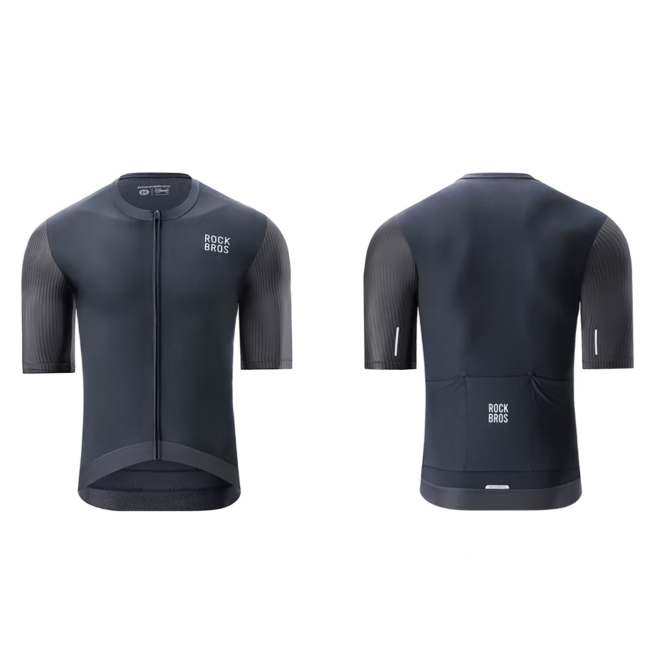 Rockbros 15200025 trumpų rankovių dviračio marškinėliai XXL - juodi -- Cycling Jerseys
