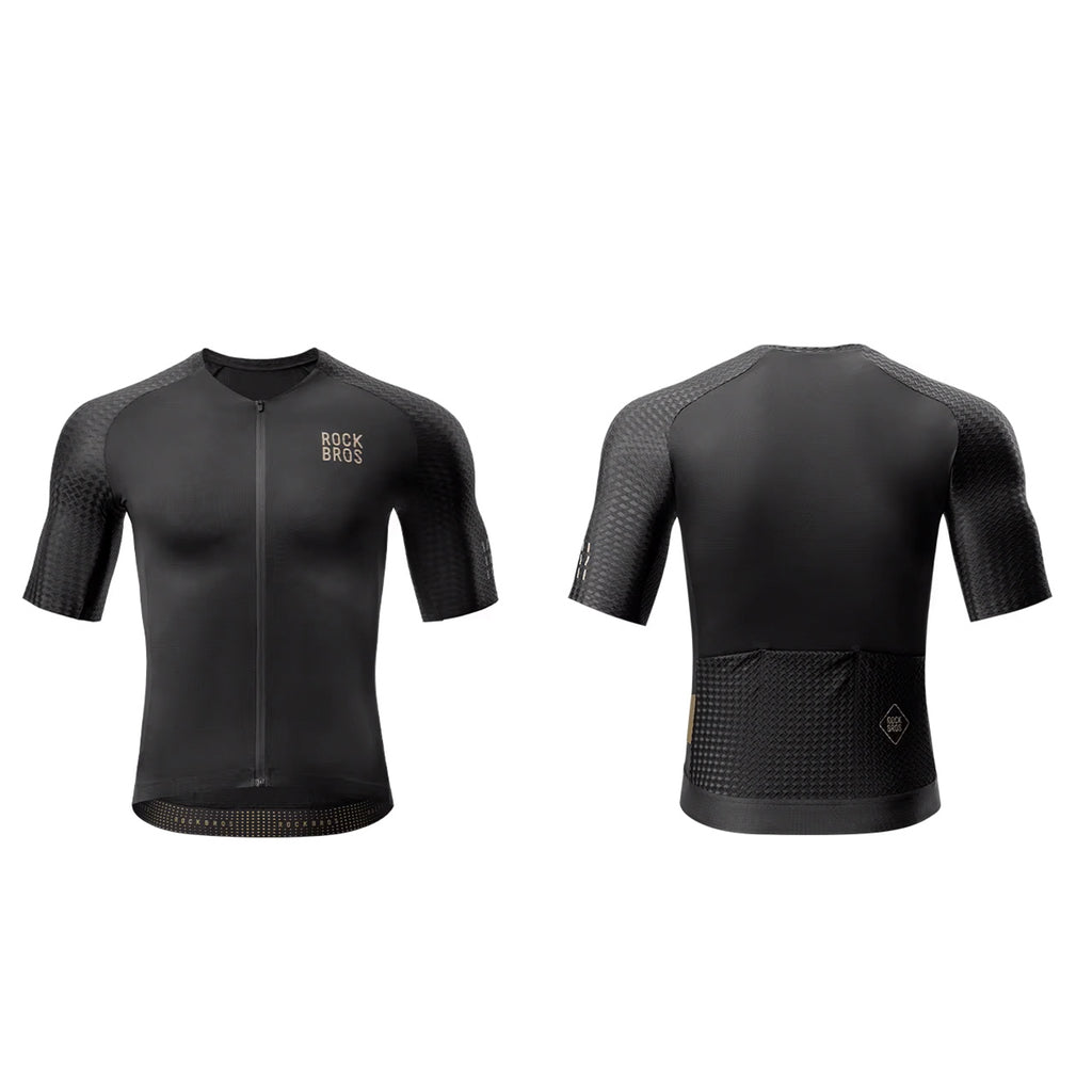 Rockbros YDDX011 Diamond trumpų rankovių dviratininko marškinėliai, dydis S - juodi -- Cycling Jerseys