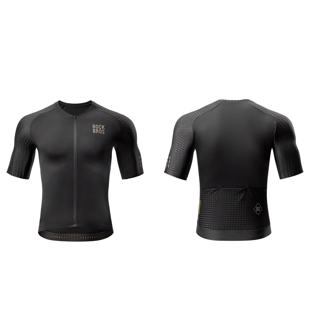 Rockbros YDDX011 Diamond trumpų rankovių dviračių marškinėliai dydžio XXL - juodi -- Cycling Jerseys