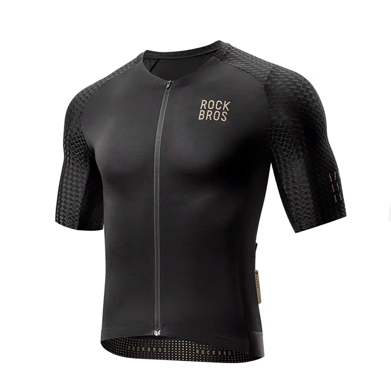 Rockbros YDDX011 Diamond trumpomis rankovėmis dviračio marškiniai Dydis XXS - Juodi -- Cycling Jerseys