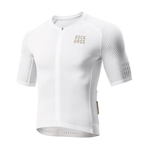 Rockbros YDDX011 Diamond trumpomis rankovėmis dviračio marškiniai Dydis XXS - Balti -- Cycling Jerseys