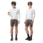 Rockbros YDCX008 Diamond ilgomis rankovėmis dviračio marškinėliai dydis XL - balti -- Cycling Jerseys