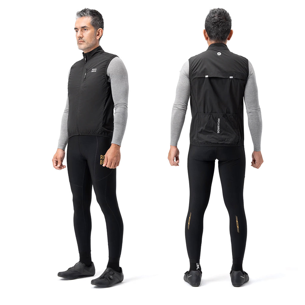 Rockbros MJ012 šilta liemenė, dydis XL - juoda -- Cycling Jackets & Vests