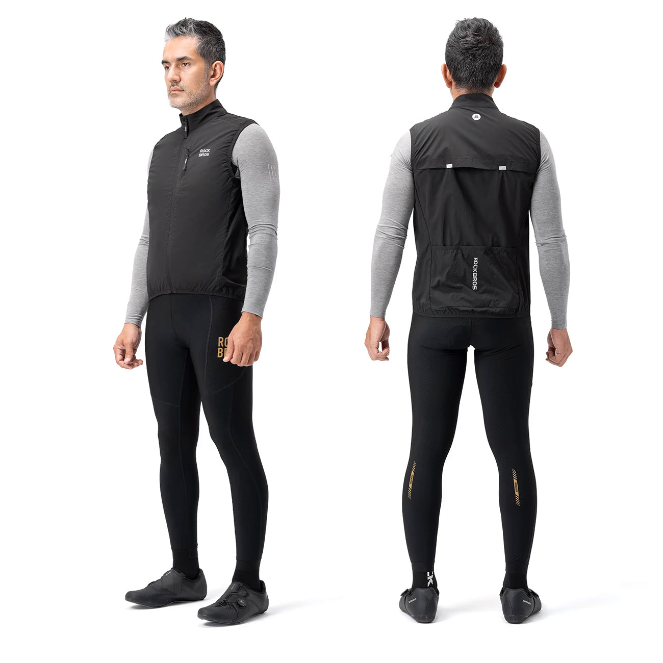 Rockbros MJ012 šilta liemenė, dydis XL - juoda -- Cycling Jackets & Vests