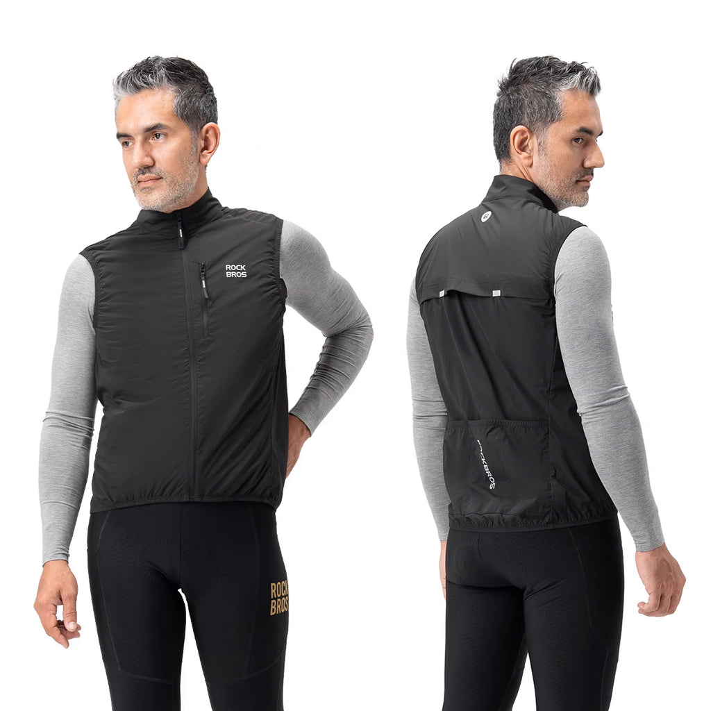 Rockbros MJ012 šilta liemenė, dydis XXL - juoda -- Cycling Jackets & Vests