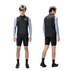 Rockbros YDMJ003 Vėjo nepermeama liemenė Pavasaris/Ruduo Dydis L - Juoda -- Cycling Jackets & Vests