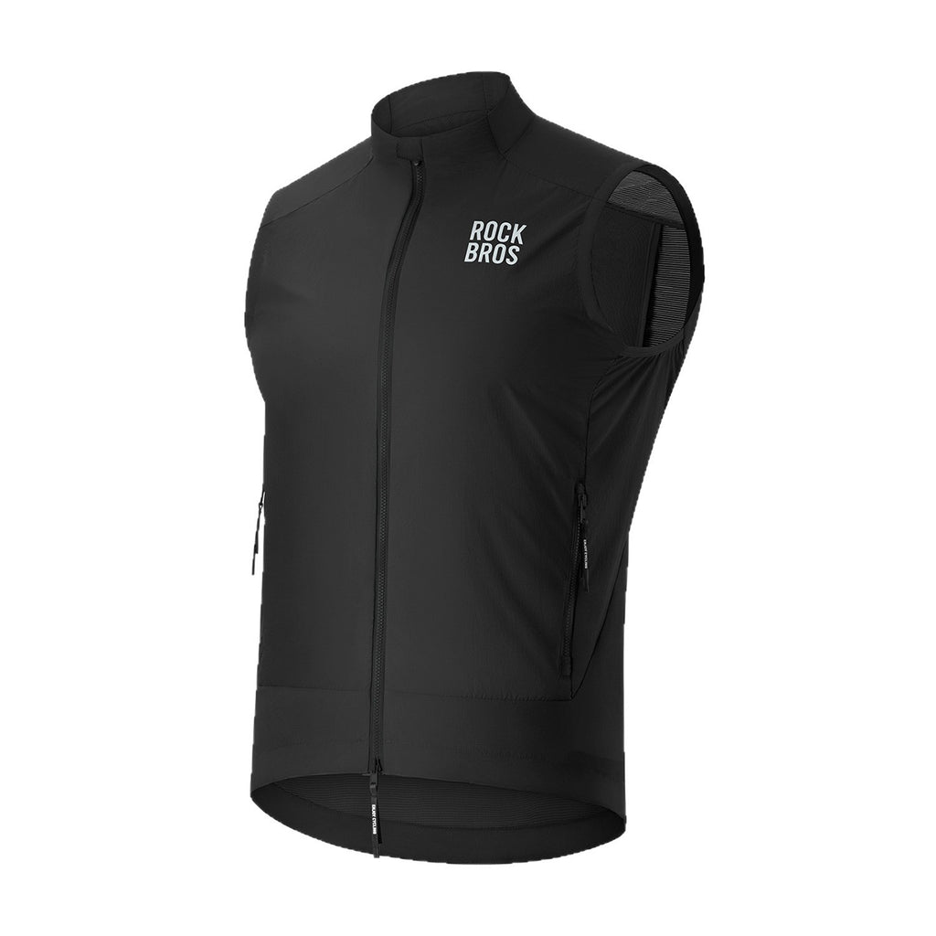 Rockbros YDMJ003 Pavasaris/Ruduo Vėjo nepermeama liemenė Dydis XL - Juoda -- Cycling Jackets & Vests