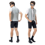 Rockbros YDMJ003 Pavasario/rudens iš vėjo apsaugota liemenė, dydis XL - balta/pilka -- Cycling Jackets & Vests