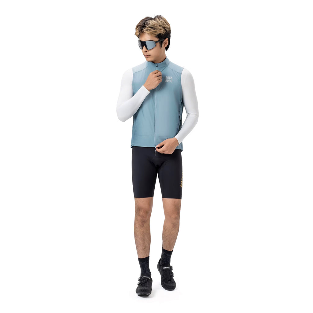 Rockbros YDMJ003 Atspari vėliavams liemenė pavasaris/ruduo dydis L - Mėlyna -- Cycling Jackets & Vests