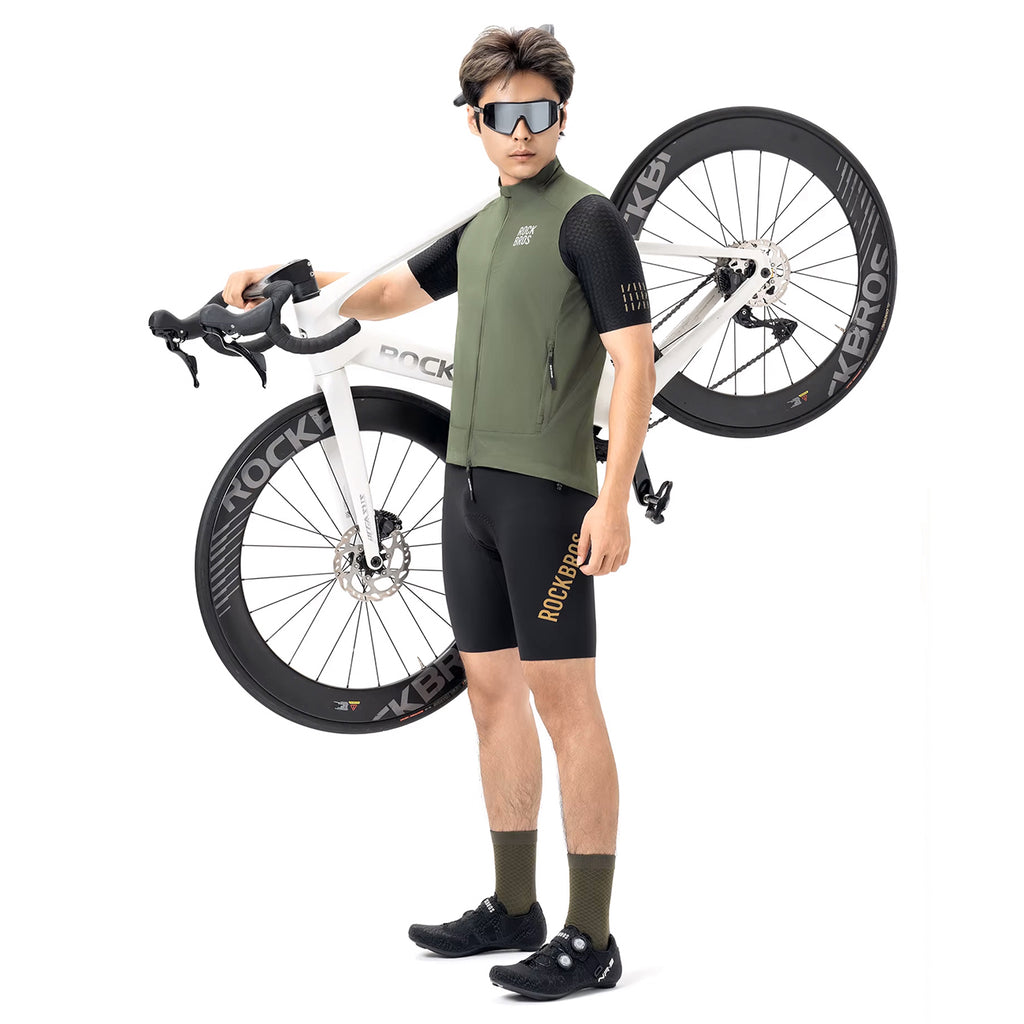Rockbros YDMJ003 Atspari vėliavams liemenė pavasaris/ruduo dydis XS - Žalia -- Cycling Jackets & Vests
