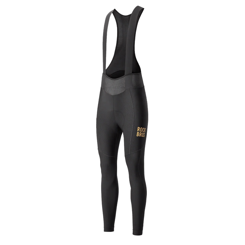 Rockbros YDCK012-1 ilgos fliso liemeniuotės stuomos su supiaustymu, dydis S - juoda -- Cycling Tights & Bib Tights