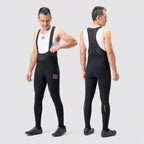 Rockbros YDCK012-1 ilgos fliso liemeniuotės stuomos su supiaustymu, dydis S - juoda -- Cycling Tights & Bib Tights
