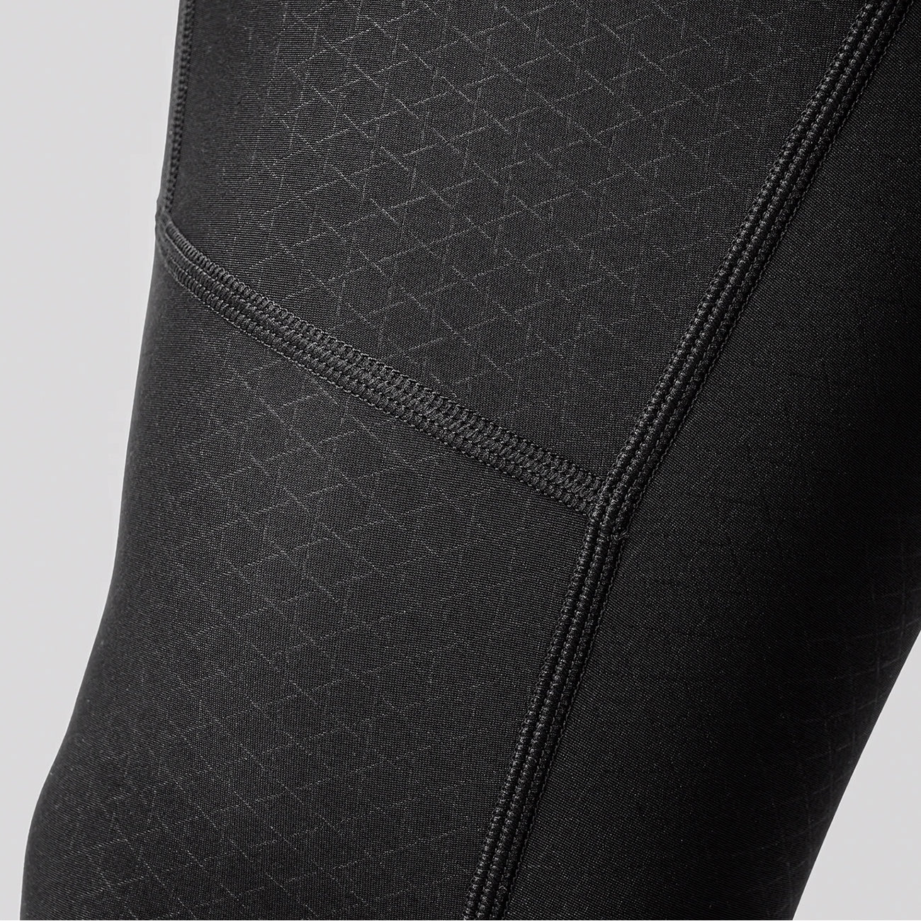 Rockbros YDCK012-1 Ilgos fliso žaliarinės kojinės su paminkštiniu, XXL dydis - juodos -- Cycling Tights & Bib Tights