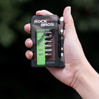 Rockbros Dviračio Įrankių Komplektas su Mini Ratuku ir Bitais - Skaidri Žalia -- Bicycle Multi-Tools
