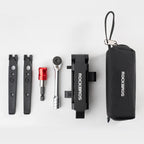 Rockbros Multitool dviračio įrankių komplektas su ratinčiu raktu ir padangų iškėlikliais - juodas -- Bicycle Multi-Tools