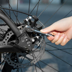 Rockbros Multitool dviračio įrankių komplektas su ratinčiu raktu ir padangų iškėlikliais - juodas -- Bicycle Multi-Tools
