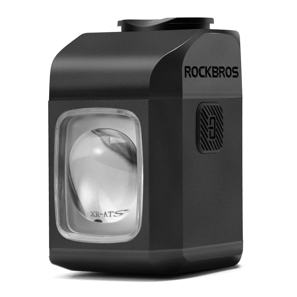 Rockbros M8 1600lm priekinė dviračio lempa su nuotoliniu valdymu 10m, įkraunamoji 4000 mAh - juoda -- Bicycle Lights