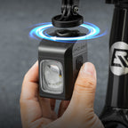 Rockbros M8 1600lm priekinė dviračio lempa su nuotoliniu valdymu 10m, įkraunamoji 4000 mAh - juoda -- Bicycle Lights