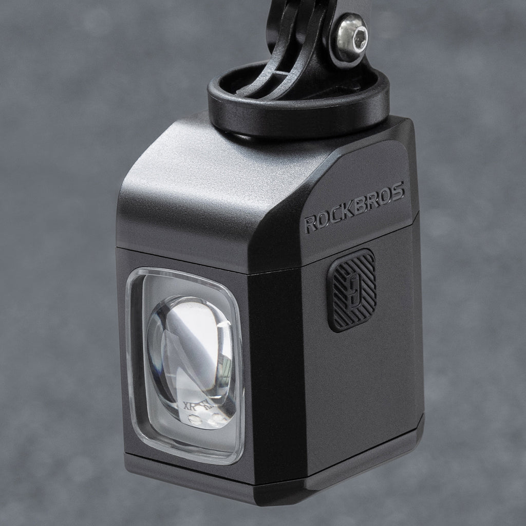 Rockbros M8 1600lm priekinė dviračio lempa su nuotoliniu valdymu 10m, įkraunamoji 4000 mAh - juoda -- Bicycle Lights