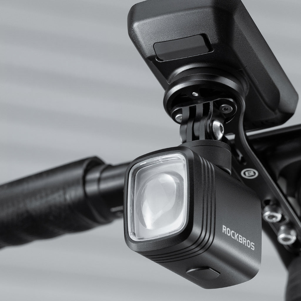Rockbros M6 1000 lm priekinė dviračio lempa 2800 mAh akumuliatorius - juoda -- Bicycle Lights