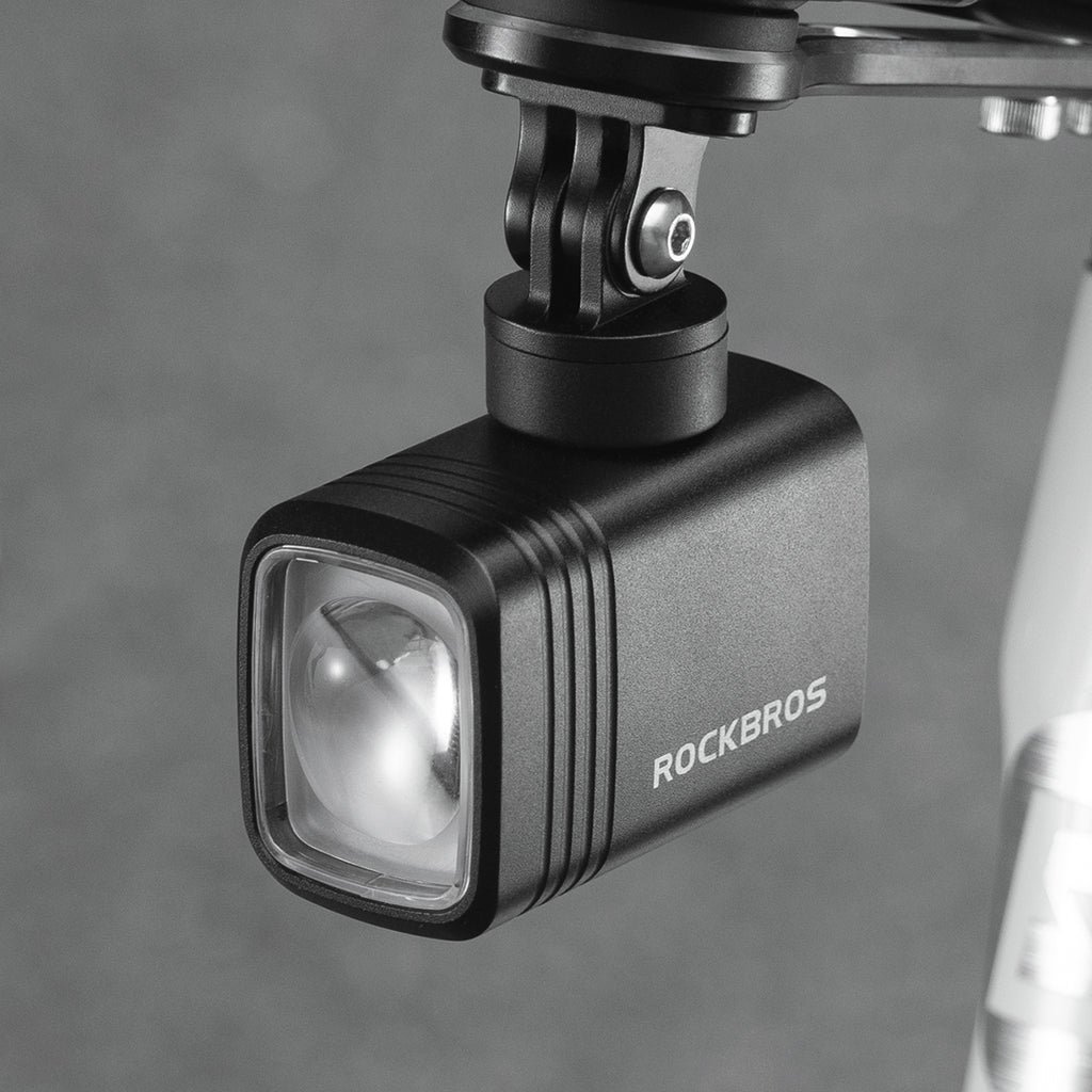 Rockbros M6 1000 lm priekinė dviračio lempa 2800 mAh akumuliatorius - juoda -- Bicycle Lights