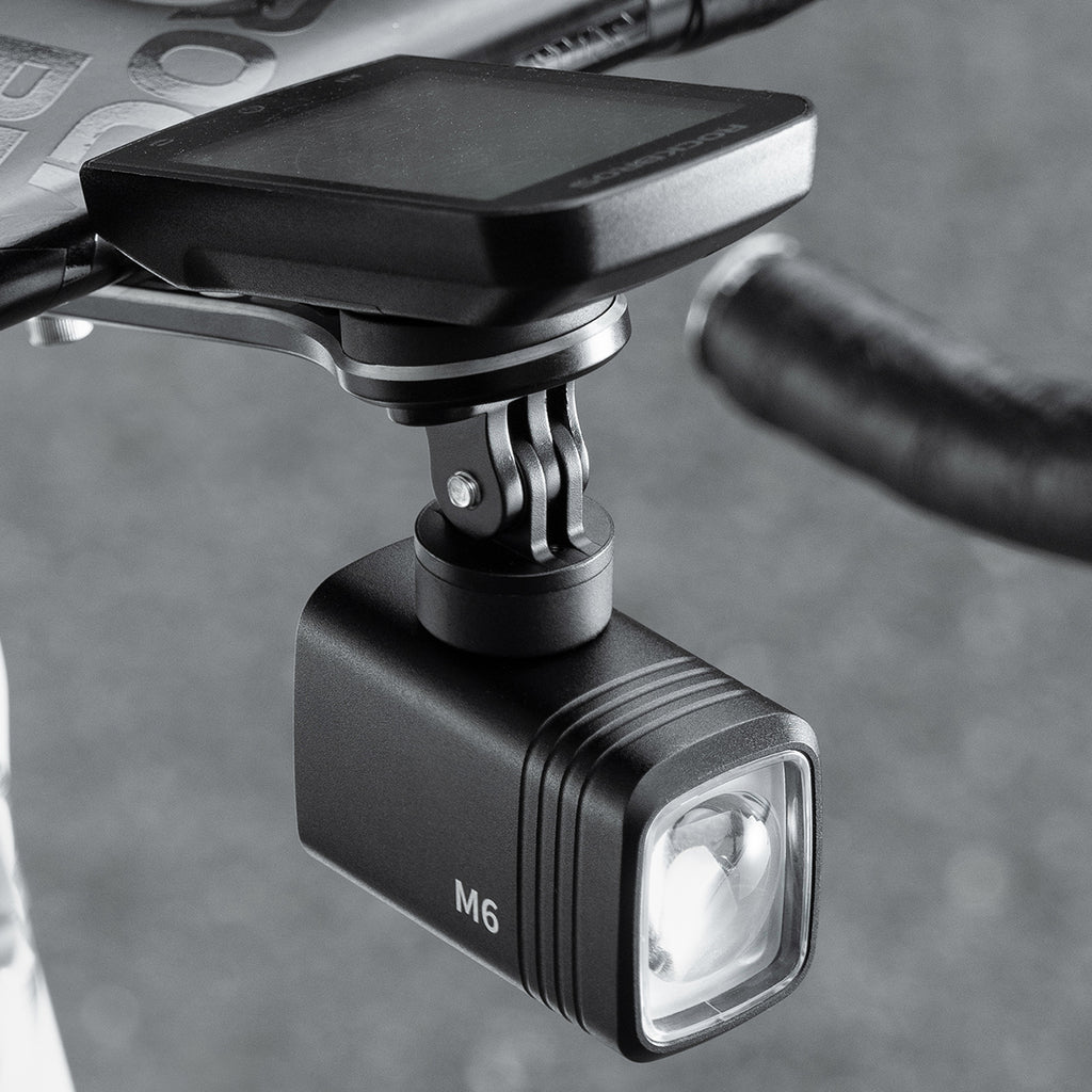 Rockbros M6 1000 lm priekinė dviračio lempa 2800 mAh akumuliatorius - juoda -- Bicycle Lights