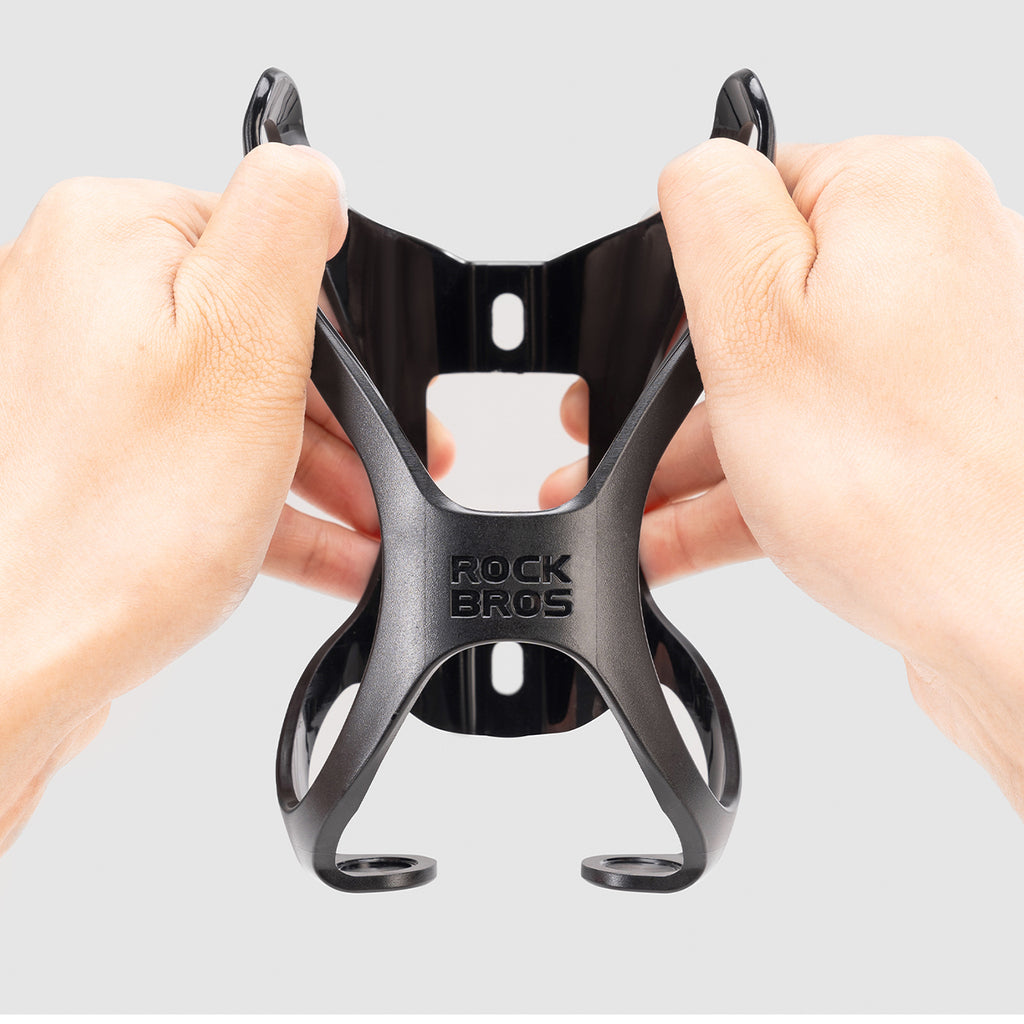 Rockbros LK24-H018 butelio laikiklis iš polikarbonatnio plastiko krepšelis - juodas -- Bicycle Bottle Cages
